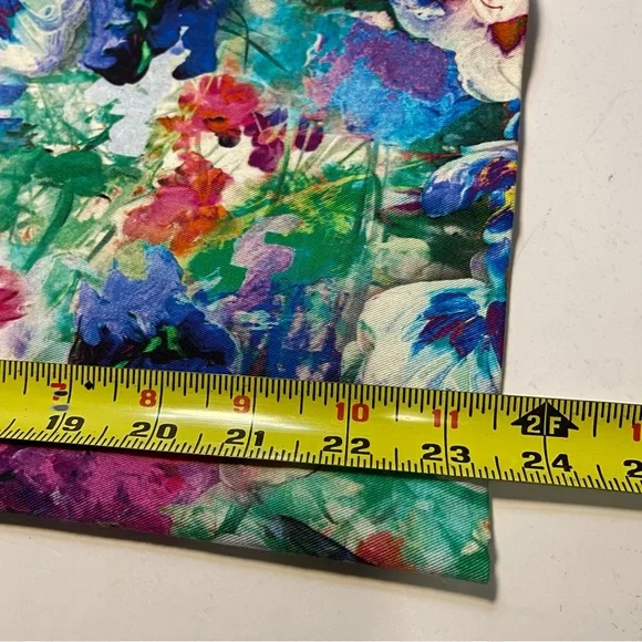 Lands End Womens Pants Size 4 Fit 2 Chino Crop Floral Cotton Rayon NWT - Picture 7 of 10